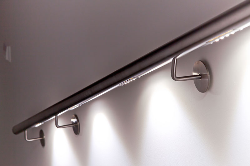 Illuminated Stair Handrail